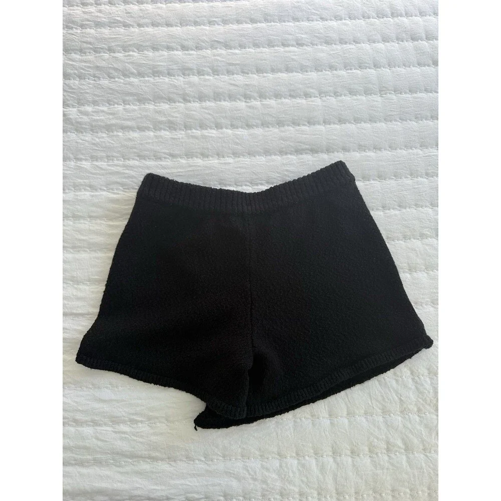 Free People Black Knit Skort Shorts